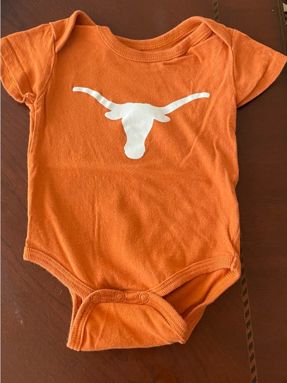 UT ‘We Are Texas’ Authentic Apparel Baby Onesie, Sz 3Mos